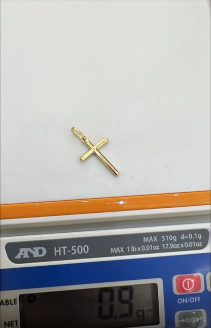 Dellarg 18ct Real Gold Dollar Chain Pendant