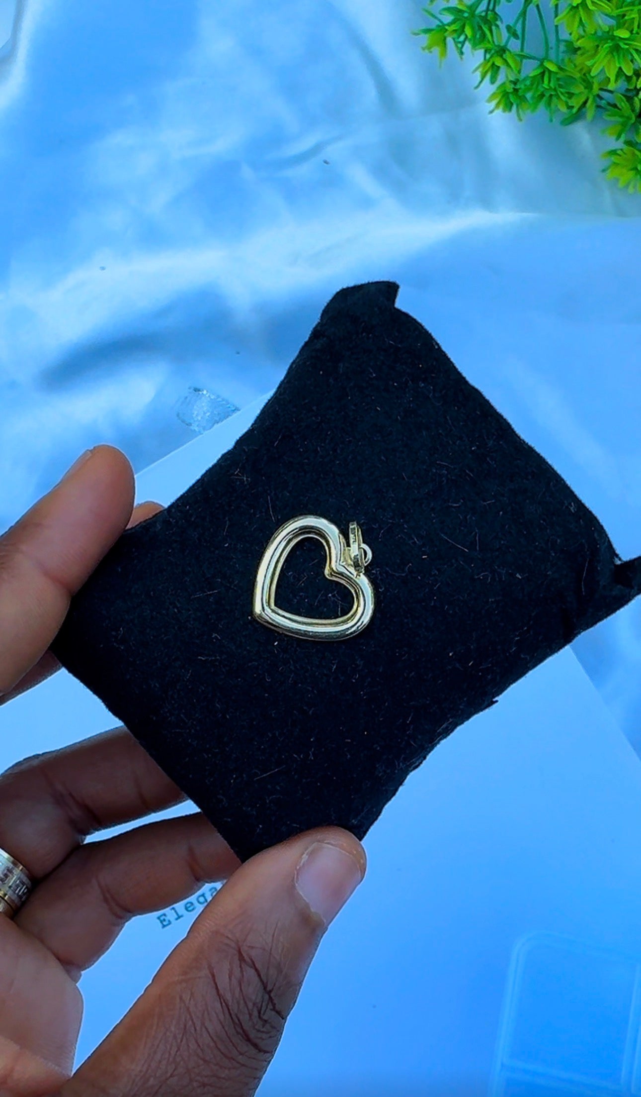 18K Solid Gold Heart Pendant | 0.9g