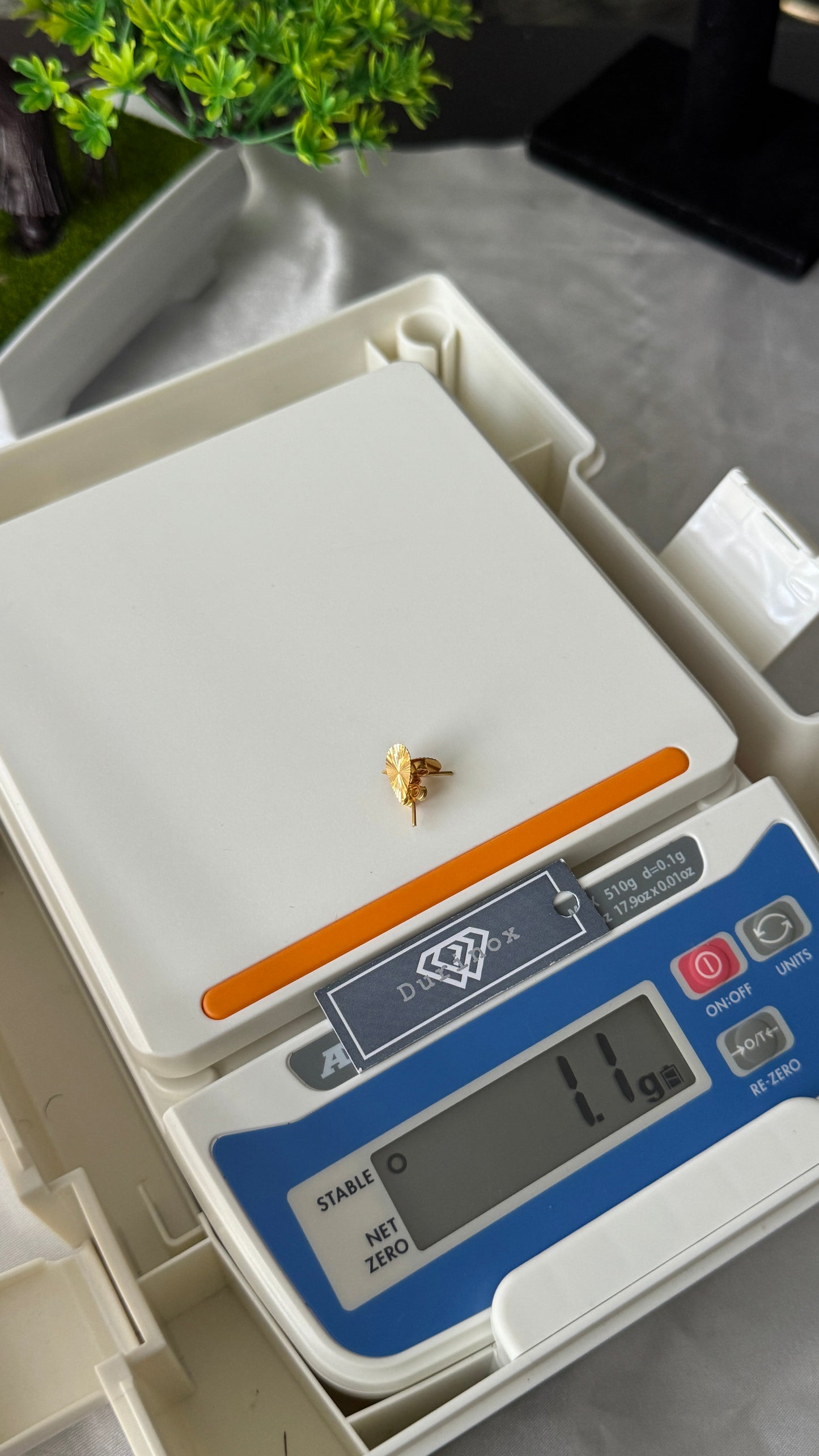 21K Solid Gold Stud Earrings Collection | High-Purity Gold⁠ | Lightweight 0.9g - 1.1g