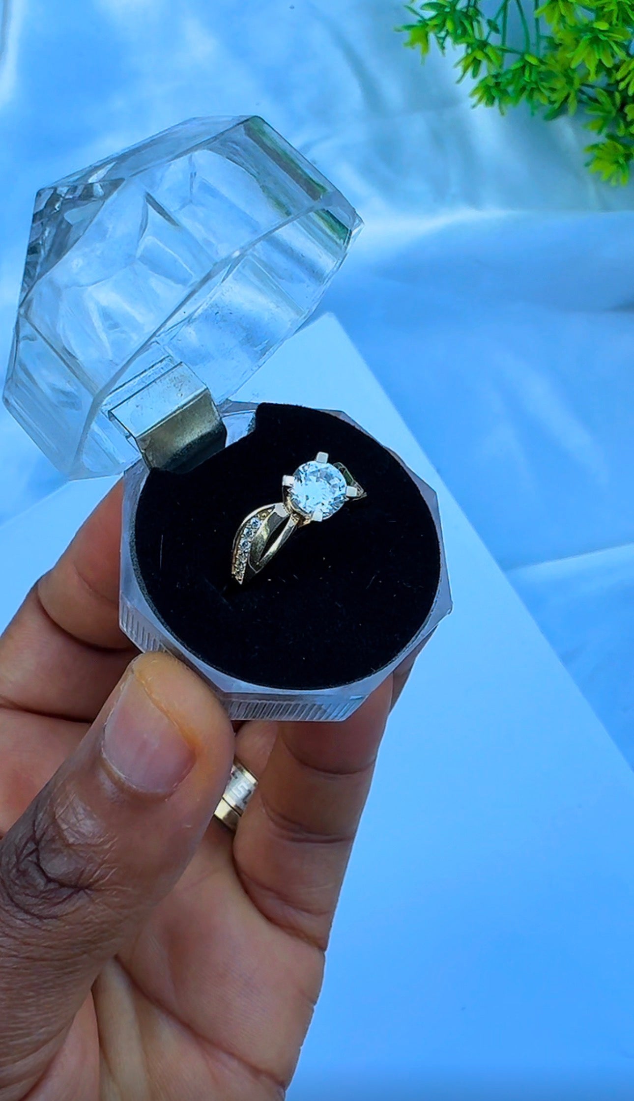 18K Solid Gold Engagement Ring For Women | Size 6 & 7