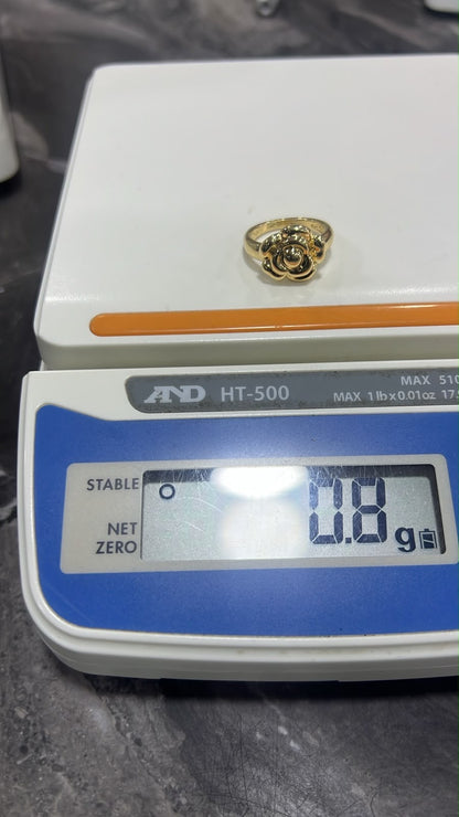 18K Solid Gold Chunky Fashion Rings For Women- Lightweight 1g or Less (Extra Extra)