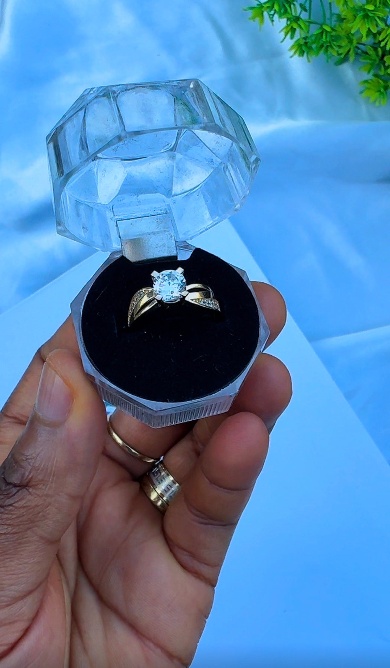 18K Solid Gold Engagement Ring For Women | Size 6 & 7