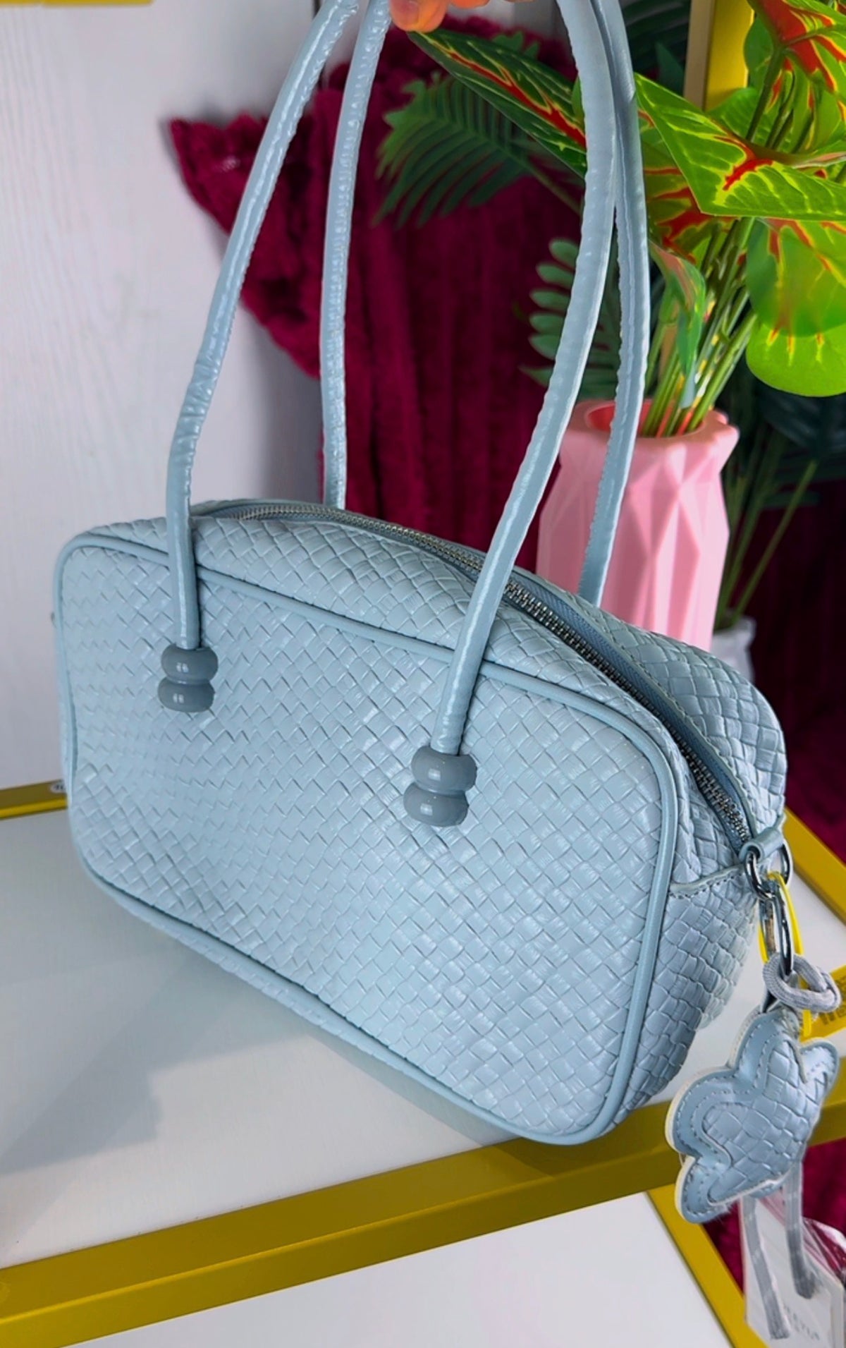 Blue Woven Barrel Women’s Bag | LARYZ Everyday - 037 | Medium-Big