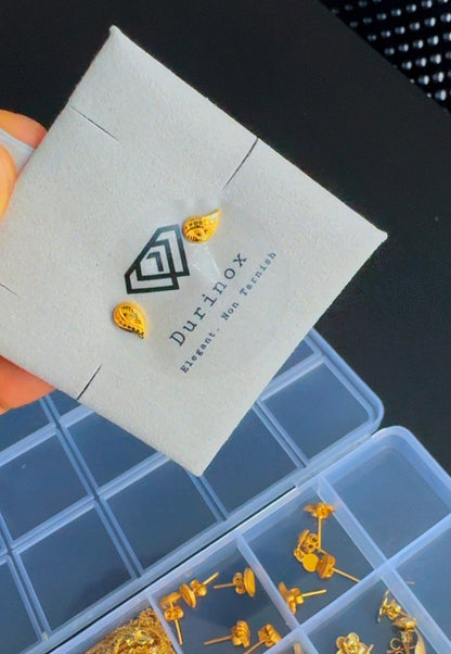 Diiga 21 Karat Real Gold Stud Earrings