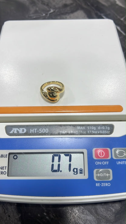 18K Solid Gold Chunky Fashion Rings For Women- Lightweight 1g or Less (Extra Extra)