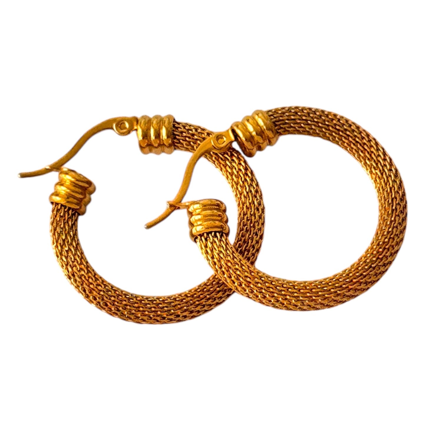 Order Deram 18K Gold Plated Elegant & Chunky Stainless Steel Hoop Earrings