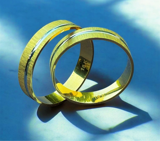 Men wedding bands 18ct