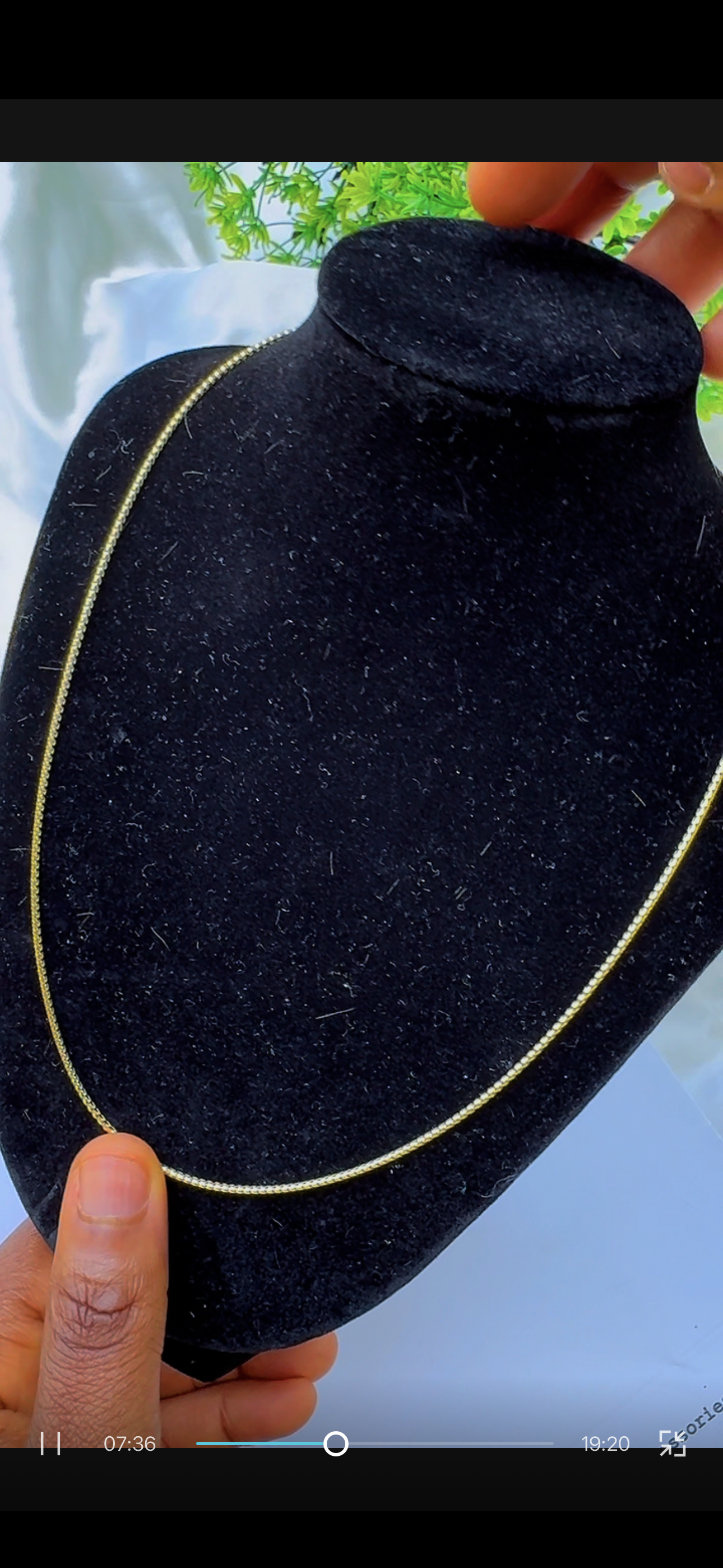 18K Solid Gold Chord Chain Necklace | 18 Inches | 2.5g (Extra)