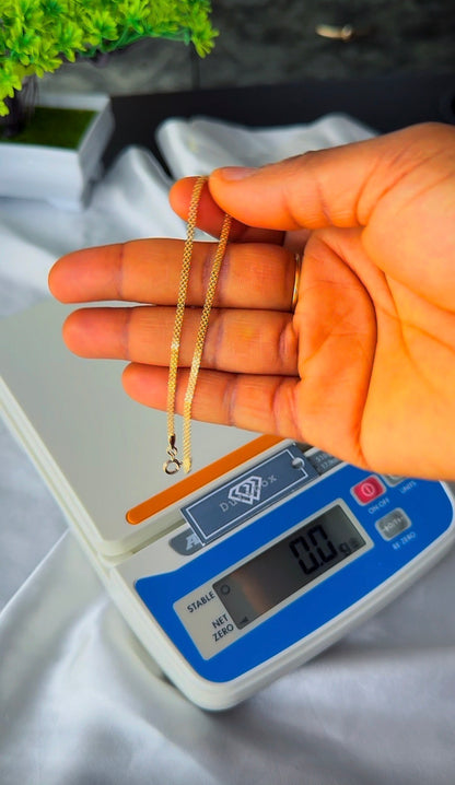 18ct Solid Gold Carpet Bracelets 7.5 Inches | 1.36g | Lightweight