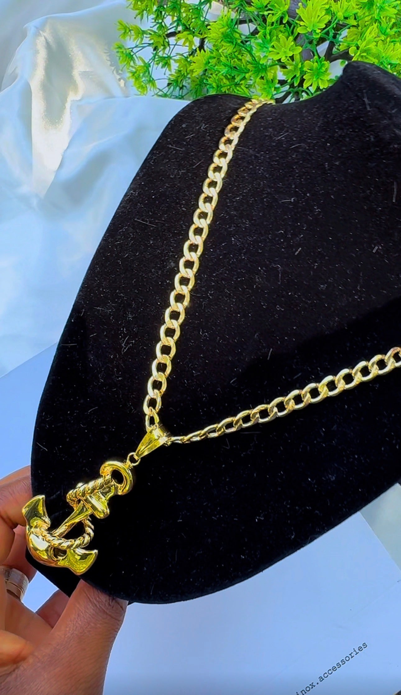 18K Solid Gold Anchor Pendant | Genuine Gold (Extra) Nautical Charm | 3.92g