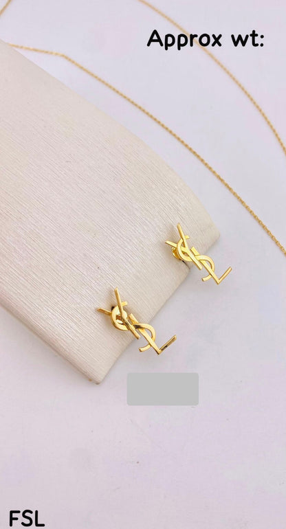 Diigag 18ct Real Gold Clip Earrings (18K Extra)