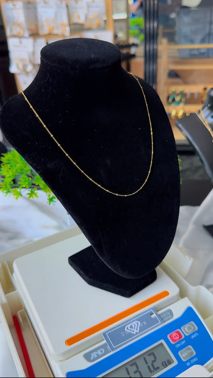 Degaats 18 Karat Gold Chain Necklace