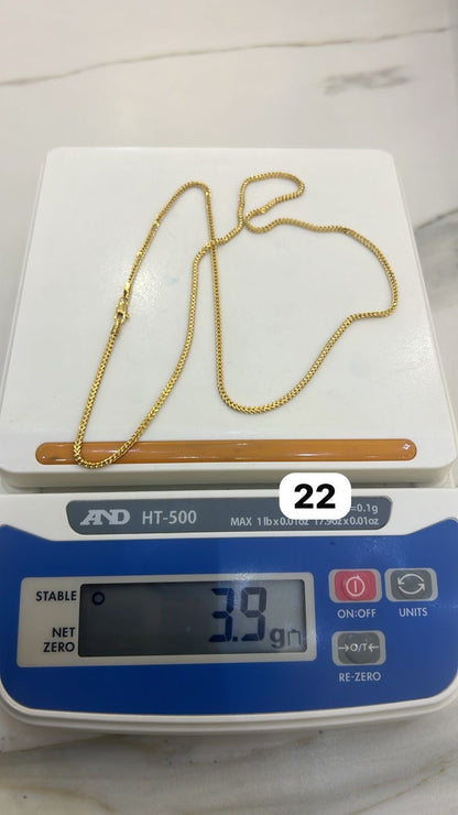 Degaarb 18ct Pure Gold Franco Chain
