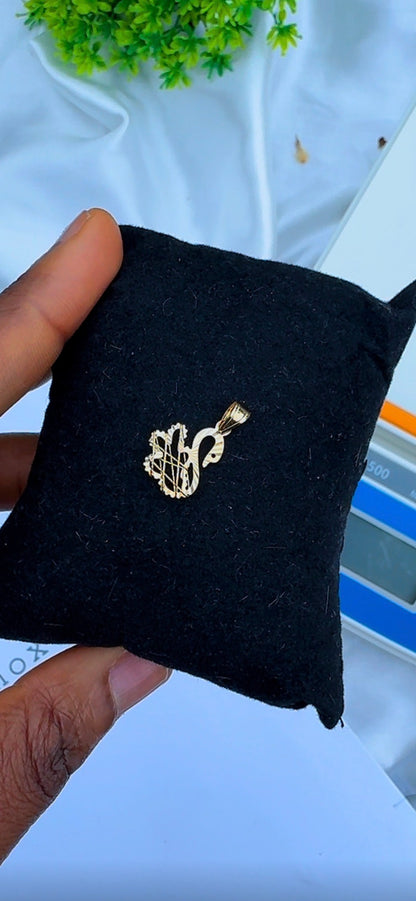 Dellarg 18ct Real Gold (Swan) Pendant