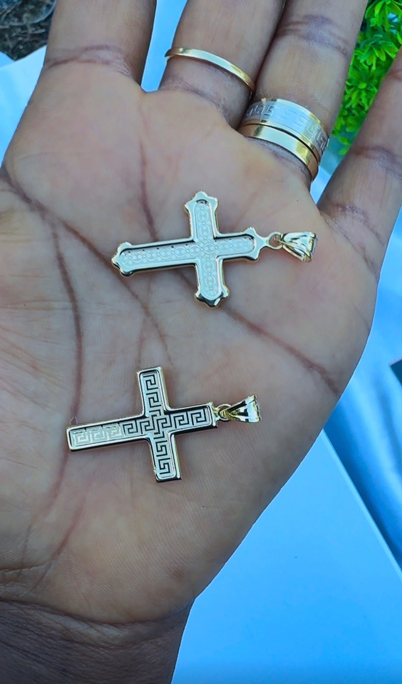 18 Karat Solid Gold Pendant Cross Pendant | 1.8g