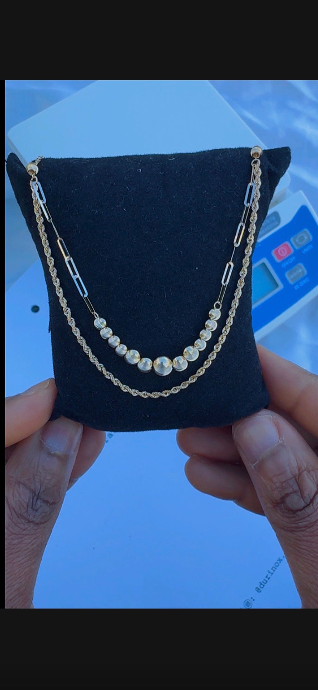 Degac 18 Karat Pure Gold Instant Chain (16+1) Inches
