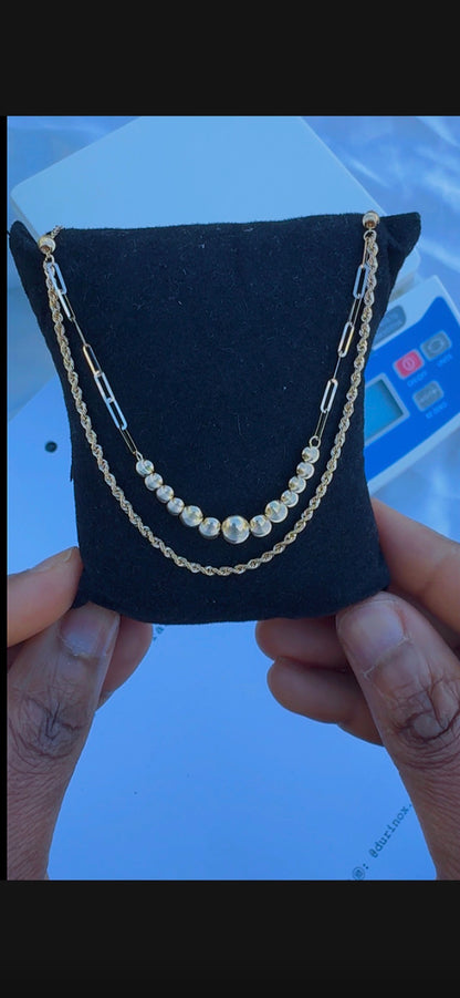 Degac 18 Karat Pure Gold Instant Chain (16+1) Inches