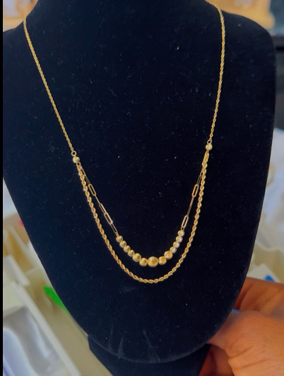 Degac 18 Karat Pure Gold Instant Chain (16+1) Inches