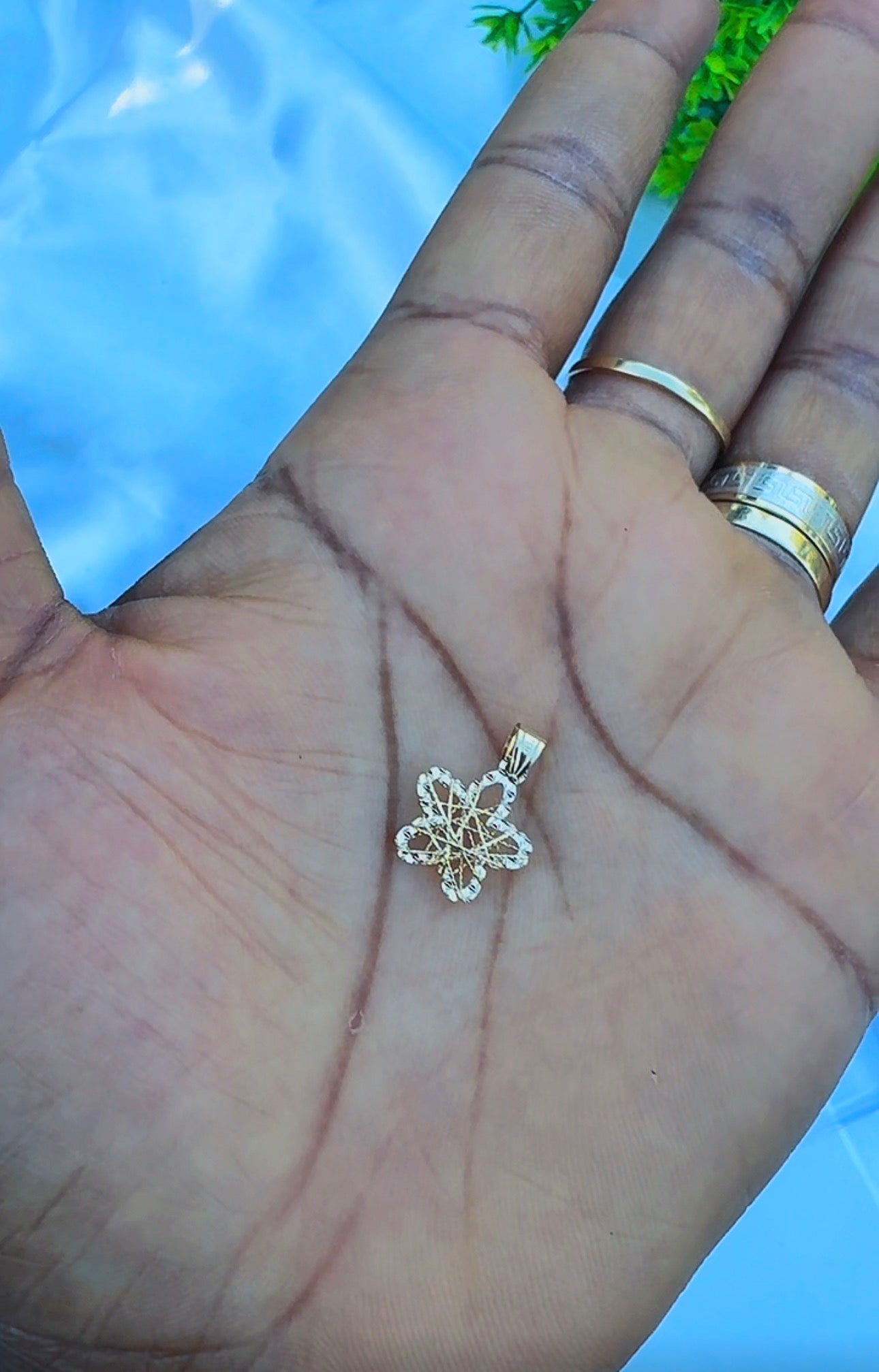 18ct Real Gold Star Pendant | 0.5g