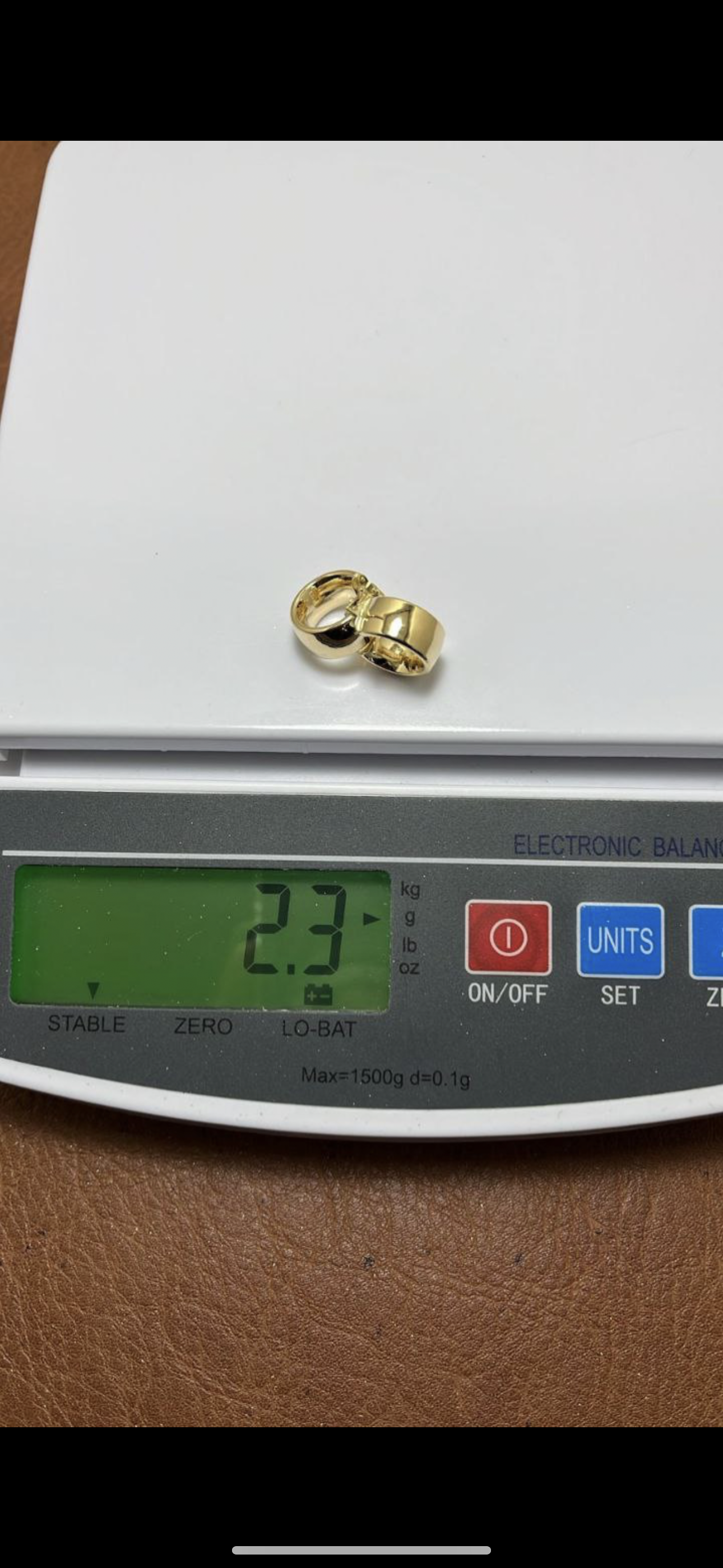 DefaK 18 Karat Solid Gold Hoop Earrings