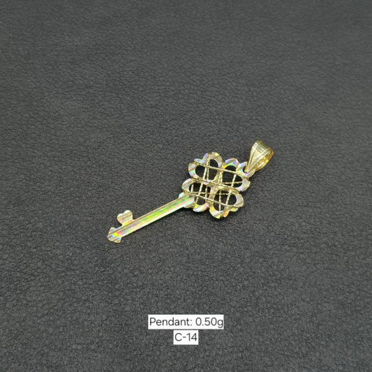 Degart 18 Karat Gold Key Pendant