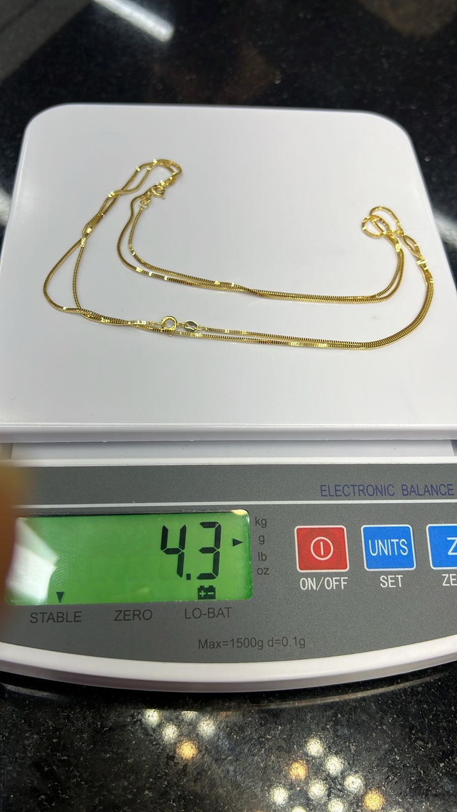 Degla 18ct Solid Gold Dazzling Chain 18inches