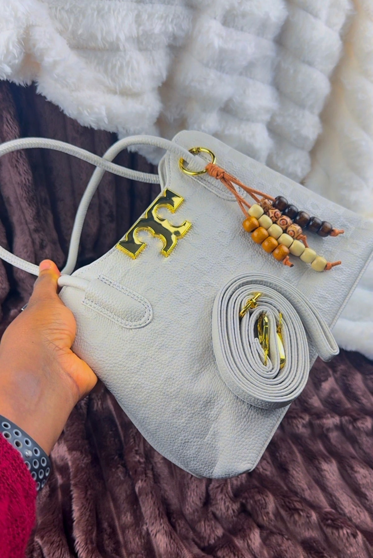 White T Shoulder Handbag | LARYZ Everyday -029 | Medium