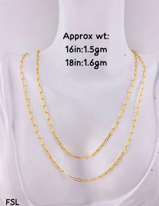 Dufag 18ct Solid Gold Chain