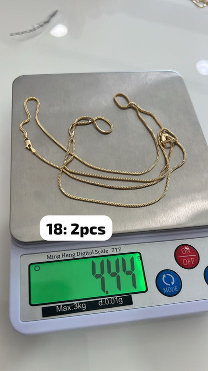 18ct Solid Gold Bestselling Franco Chain | 18 - 24 Inches