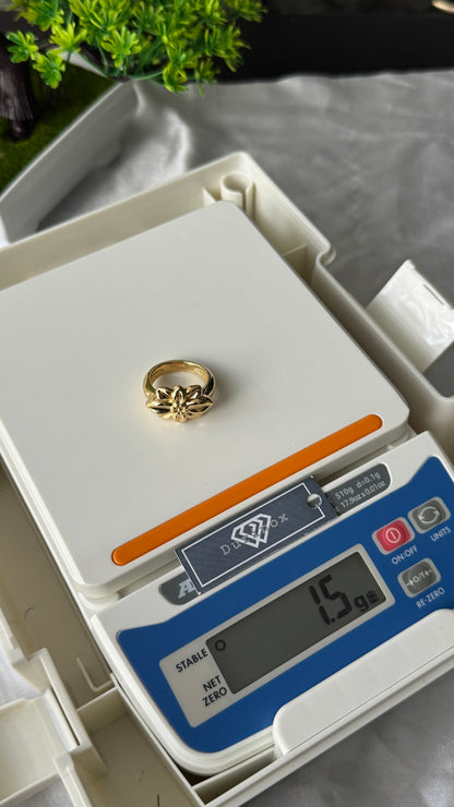 18K Solid Gold Chunky Fashion Rings For Women- Lightweight 1g or Less (Extra Extra)