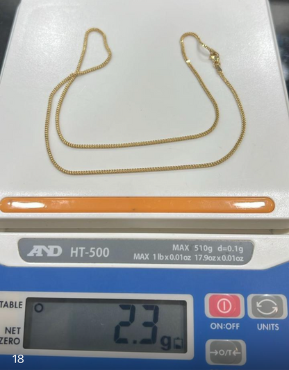 Degaarb 18ct Pure Gold Franco Chain