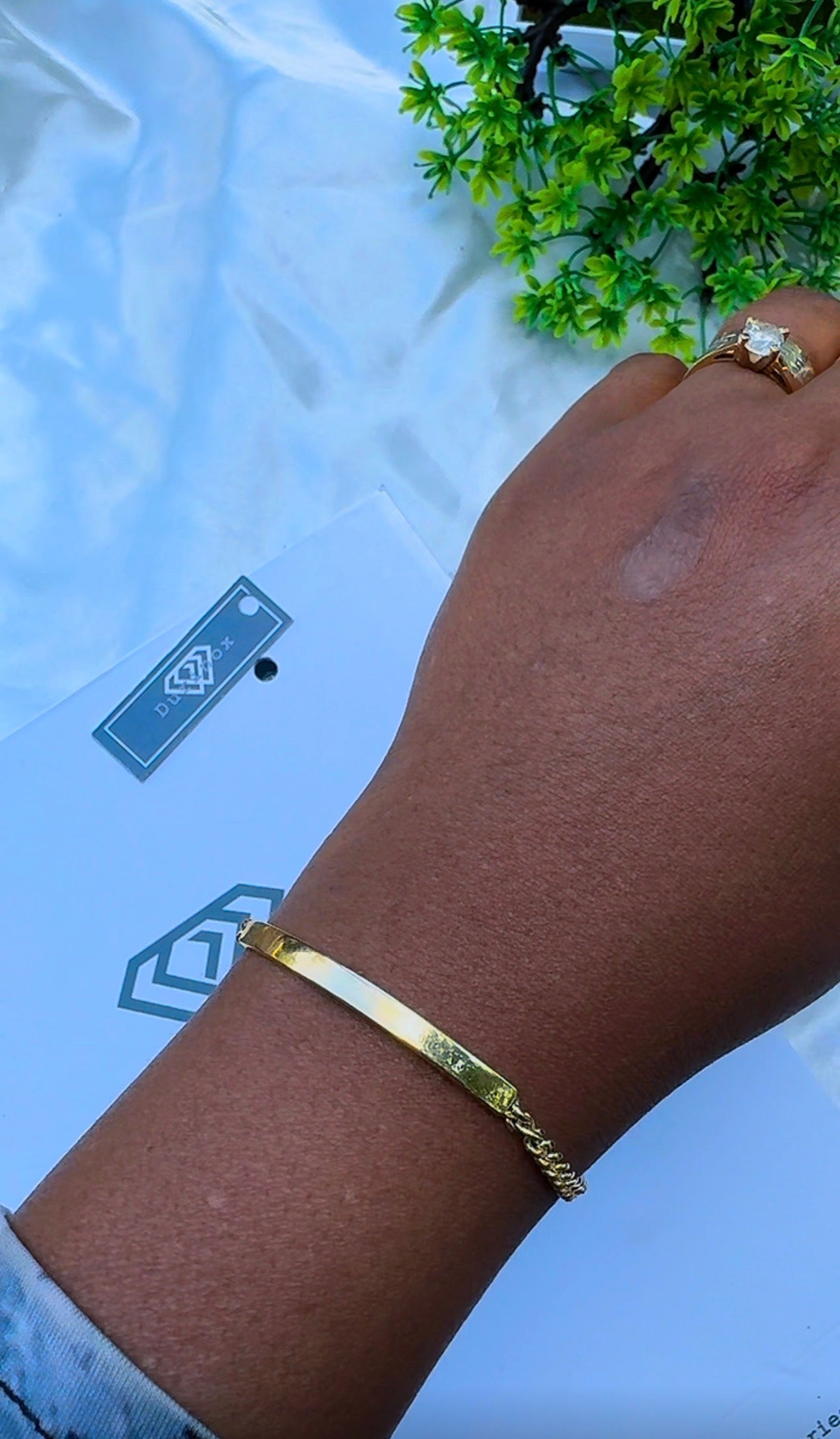 18K Solid Gold Molded Bracelet | 2.9g | 7.5 Inches