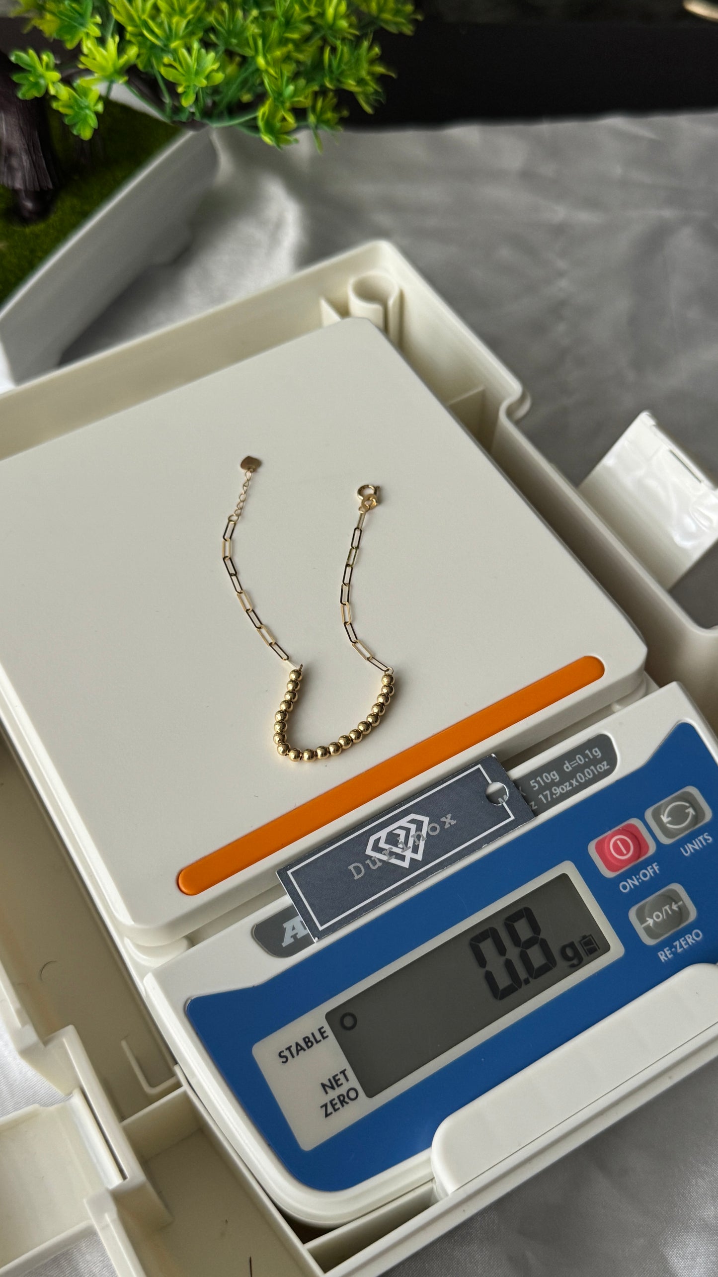 18K Solid Gold Dainty Lightweight Bracelet | Very Fragile (1g) (Extra)