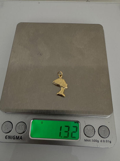 18K Solid Gold Head Pendant | 1.32g