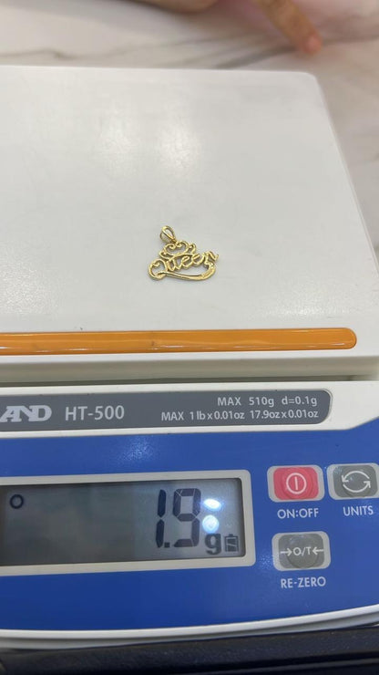 Dugacc 18K Pure Gold Pendant