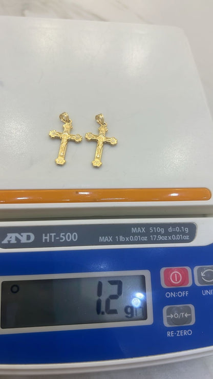 18 Karat Solid Gold Cross Pendant | 0.6g