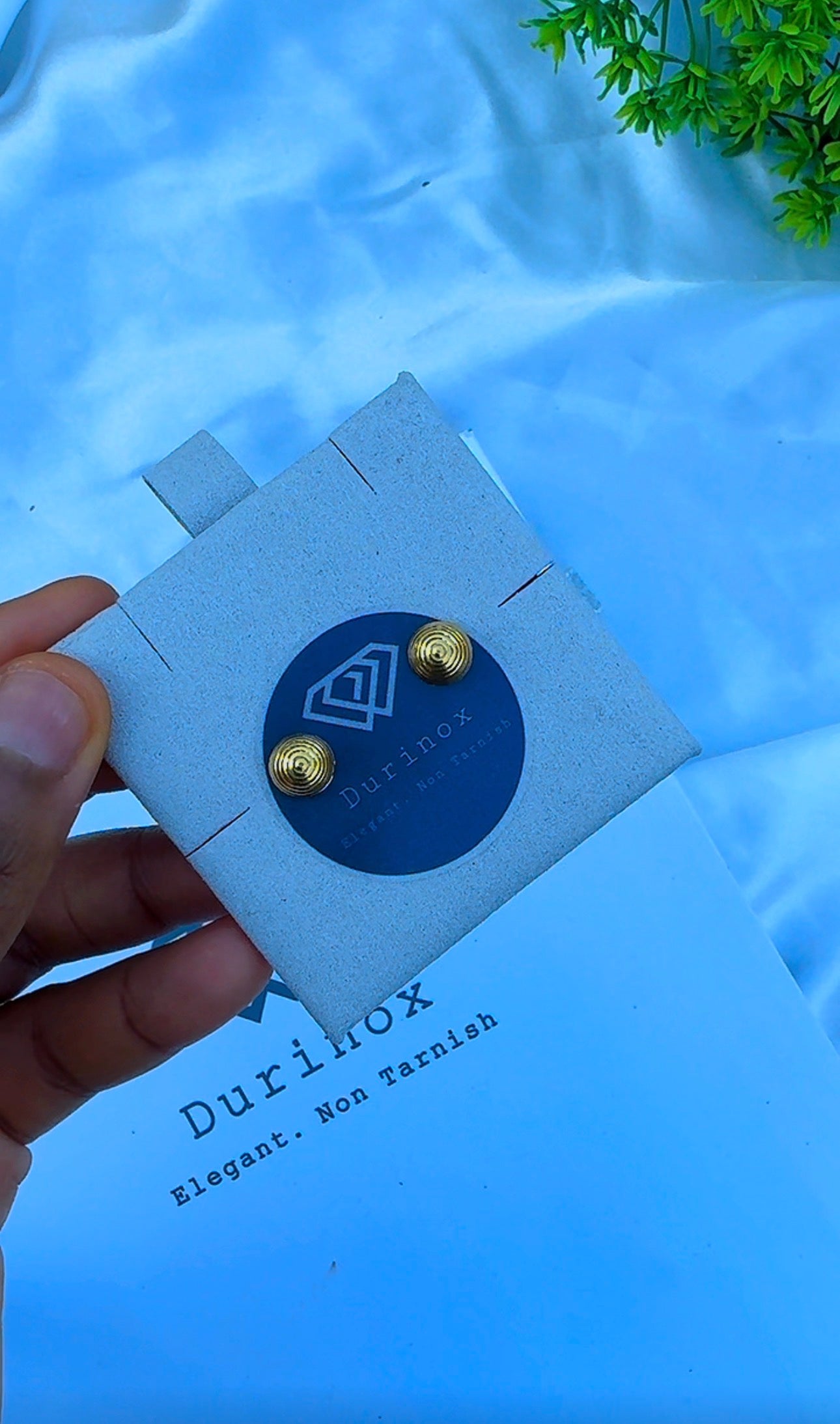 21K Solid Gold Stud Earrings Collection | High-Purity Gold⁠ | Lightweight 0.9g - 1.1g