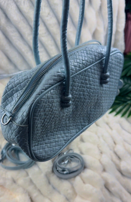 Blue Woven Barrel Women’s Bag | LARYZ Everyday - 037 | Medium-Big