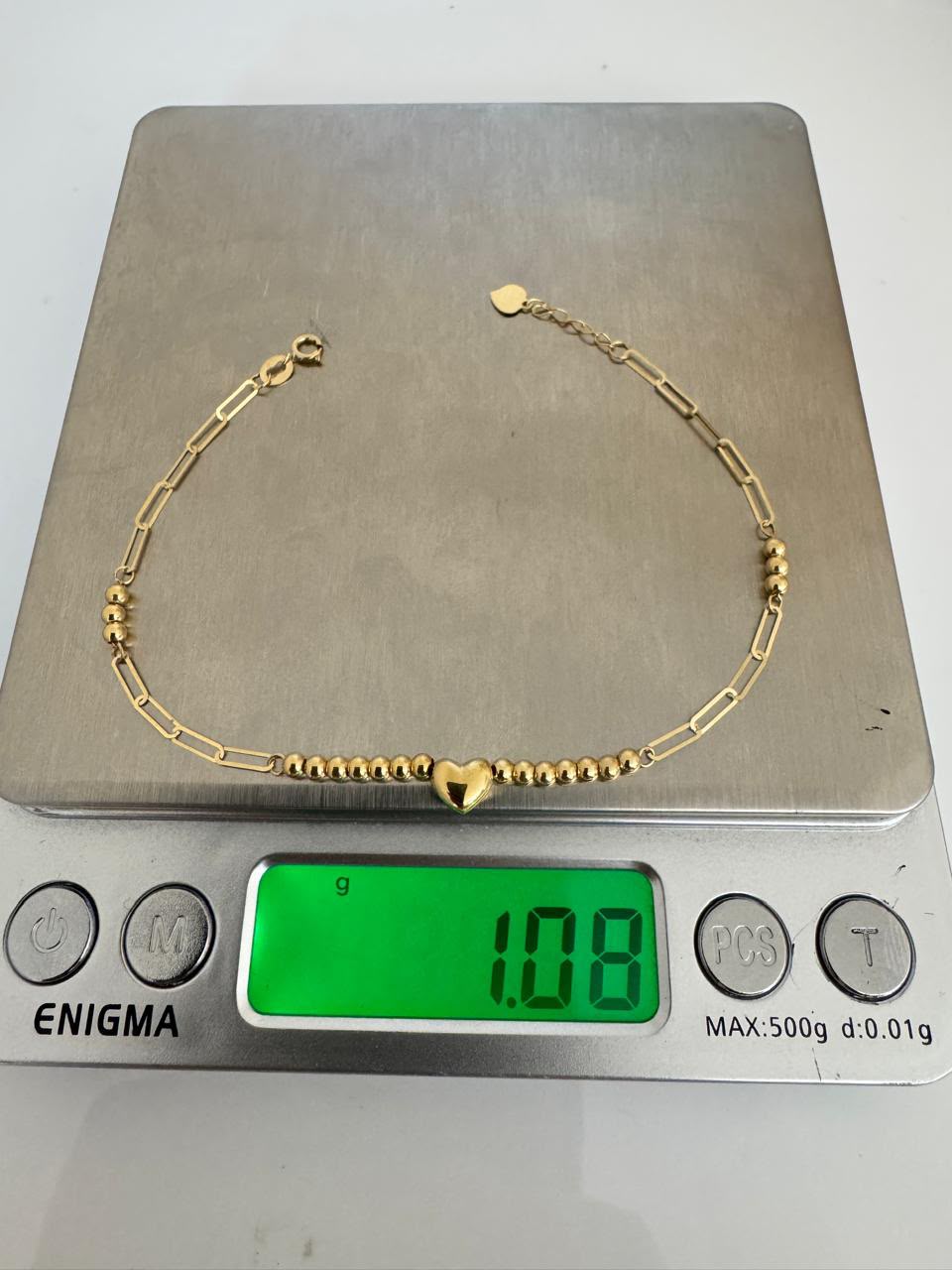 18K Solid Gold Dainty Lightweight Bracelet | Very Fragile (1g) (Extra)