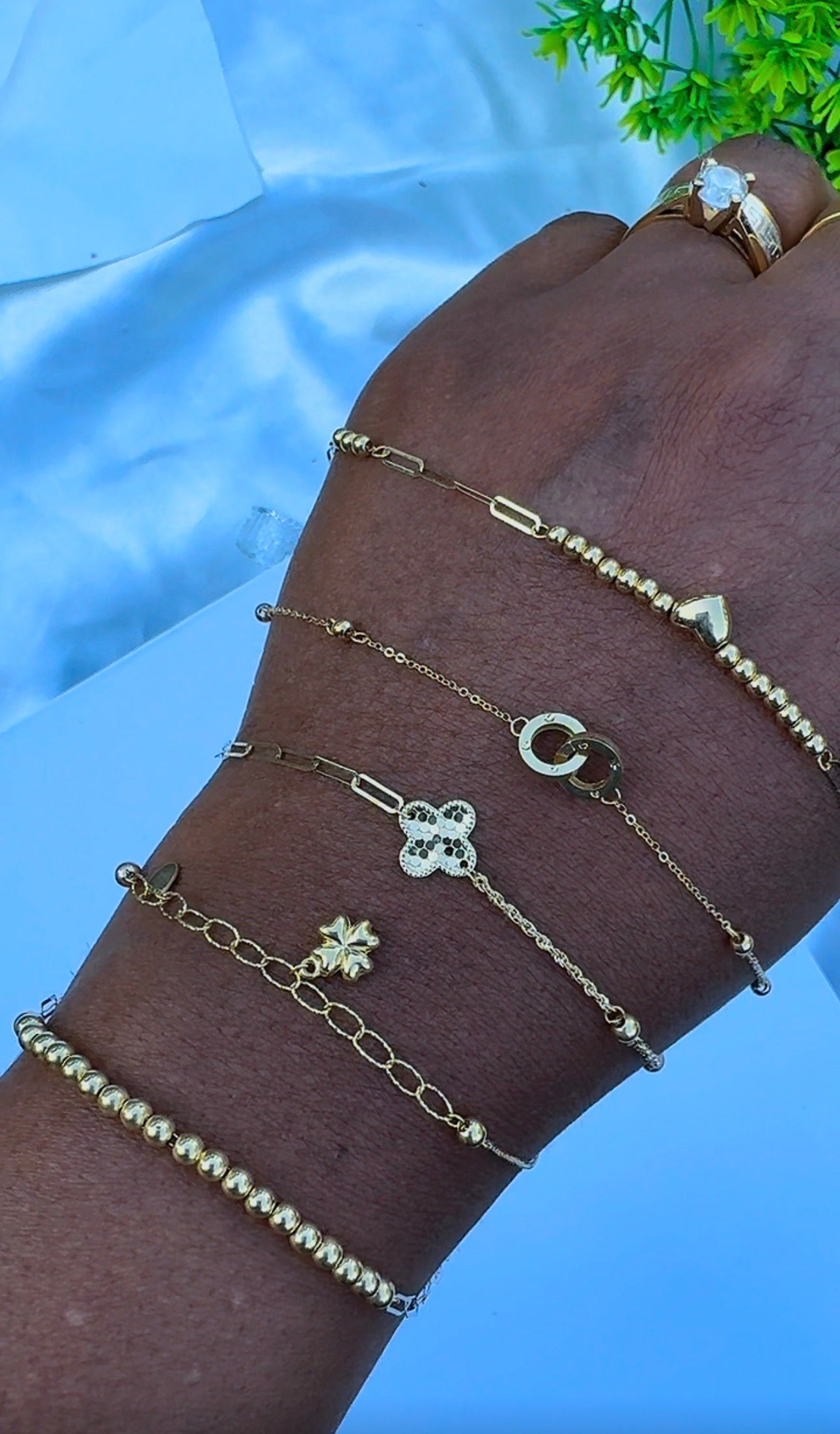 18K Solid Gold Dainty Lightweight Bracelet | Very Fragile (1g) (Extra)