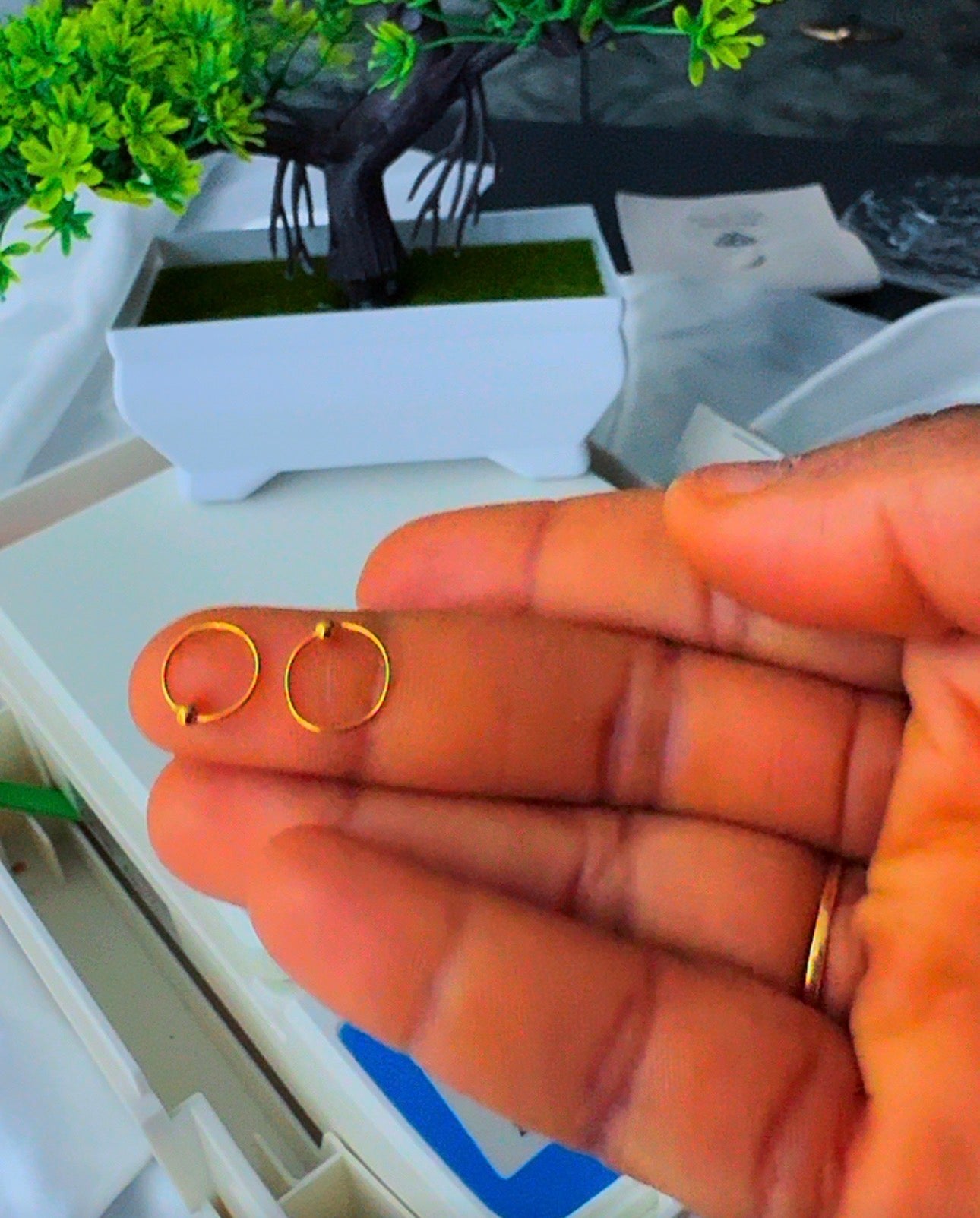 Denose 22 Karat Pure Gold Body Piercing Nose Ring