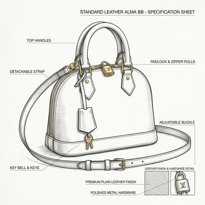 Monogram Dome Bag, Interlocking Monogram, Monogram Handbag - LASi005