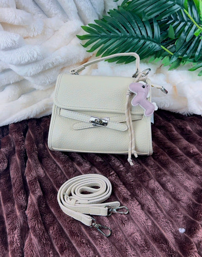 Biege Structured Women's Handbag | LARYZ Everyday 001