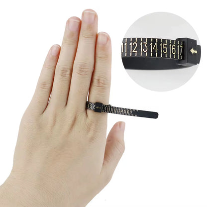 Plastic UK Ring Sizer Ring Measuring Tape Loop Tool