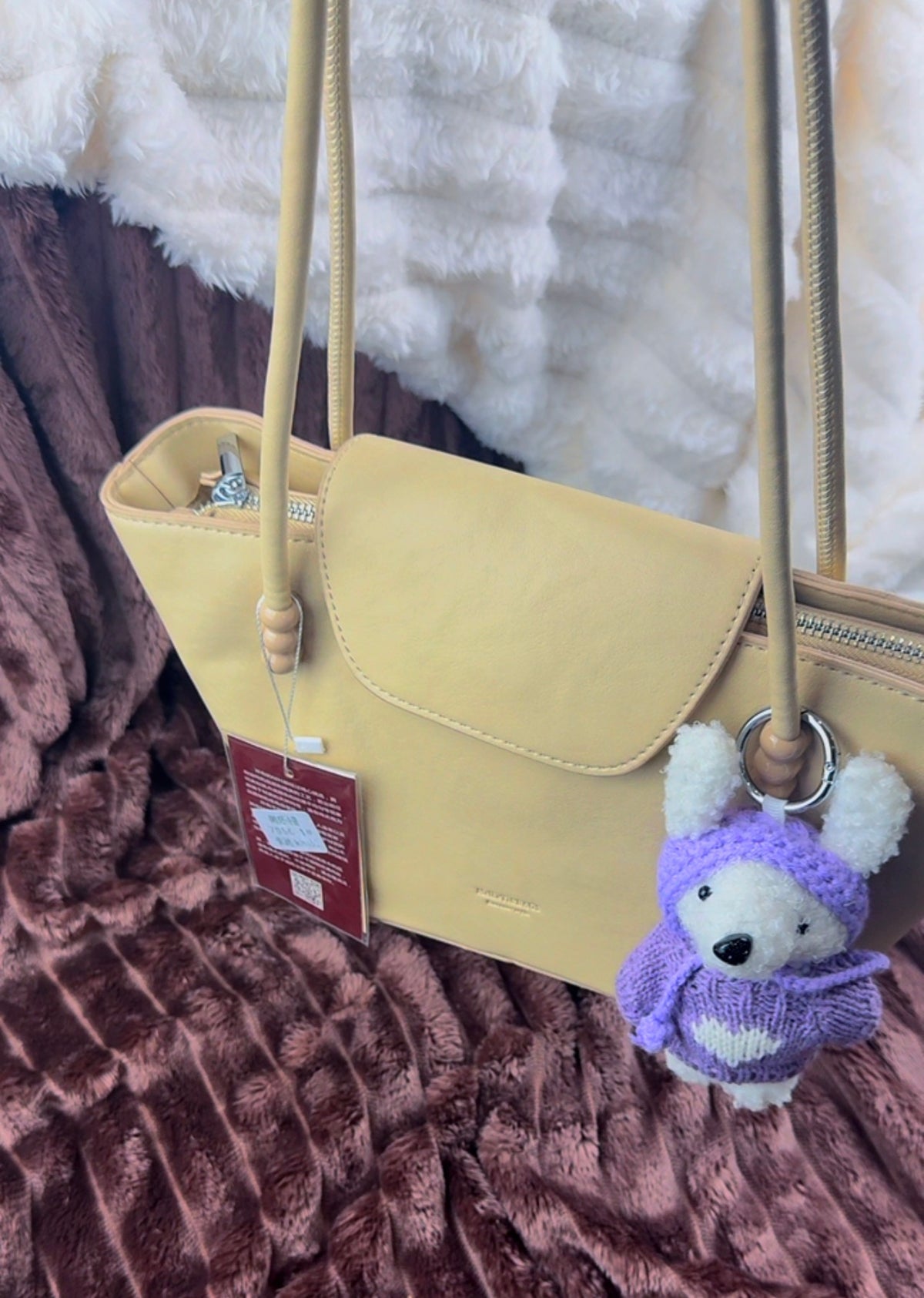 Biege Smooth Shoulder Bag | LARYZ Everyday - 026 | Medium to Big