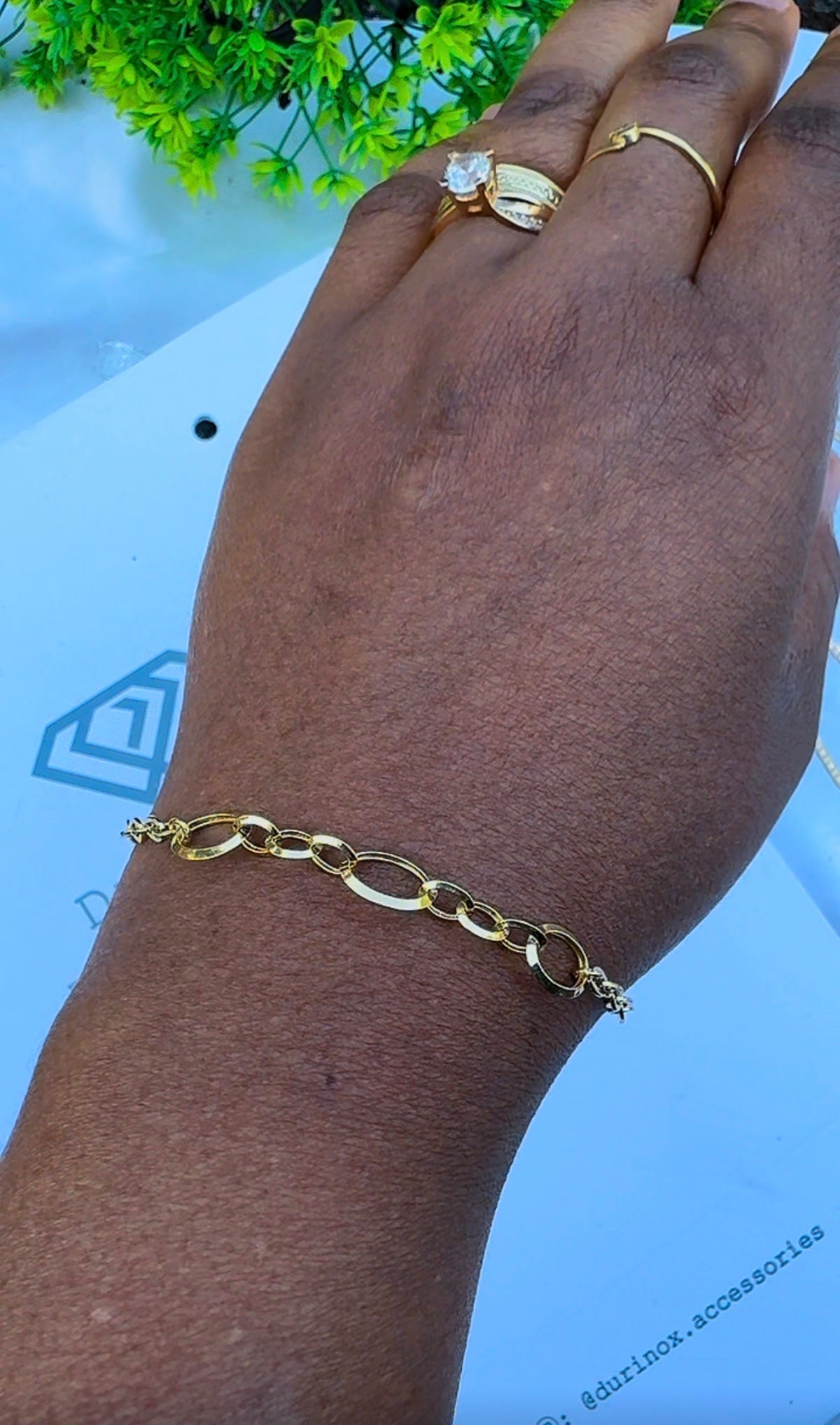 18K Solid Gold Link Bracelet 2.2g | 7.5 Inches
