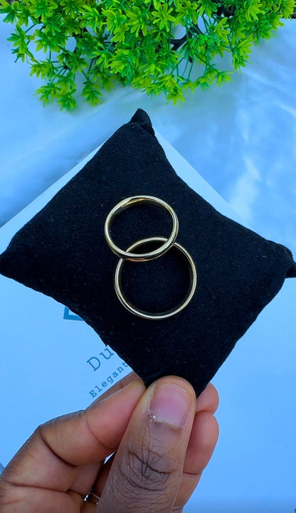 18 Karat Solid Gold Classic Unisex Band | Shiny | 1.5mm & 3mm | 2.3-3.2g | US Sizes 8-11
