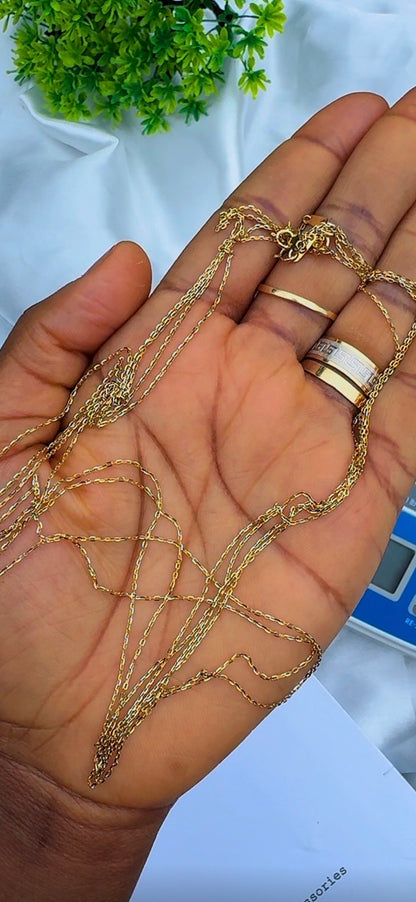Dufag 18ct Solid Gold Chain 18&20 Inches