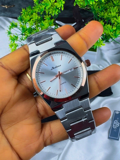 Didam Luxury Sport Men’s Quartz Watch Stainless Steel Bracelet Waterproof Luminous Date Feature 40mm Dial Diameter 18mm Fashion | Hypoallergenic | Non-Tarnish