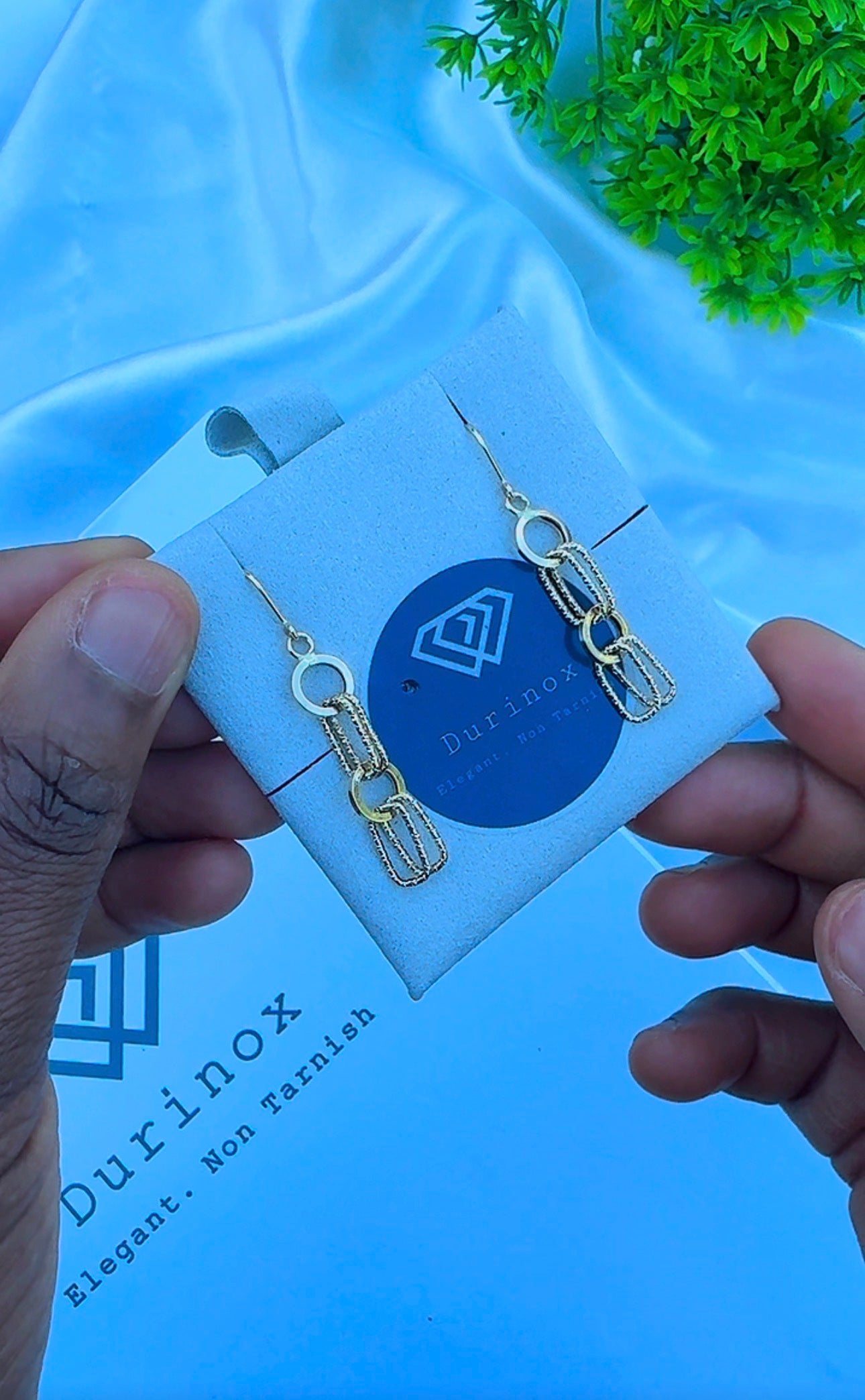 18ct Real Gold Drop Earrings | 1.1g